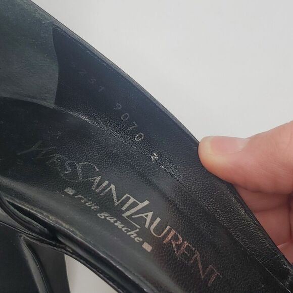 Yves Saint Laurent | Classic Leather Heeled Mules - Picture 9 of 9